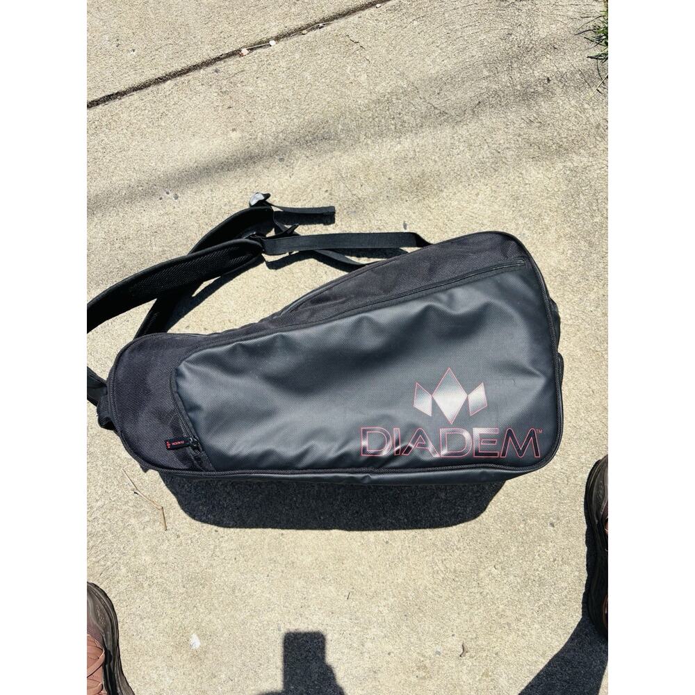 Diadem Tour Paddle Bag Pickleball Black Lots Of Pockets